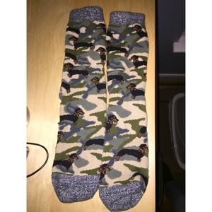 Urban Outfitters Camo Dachshund socks
